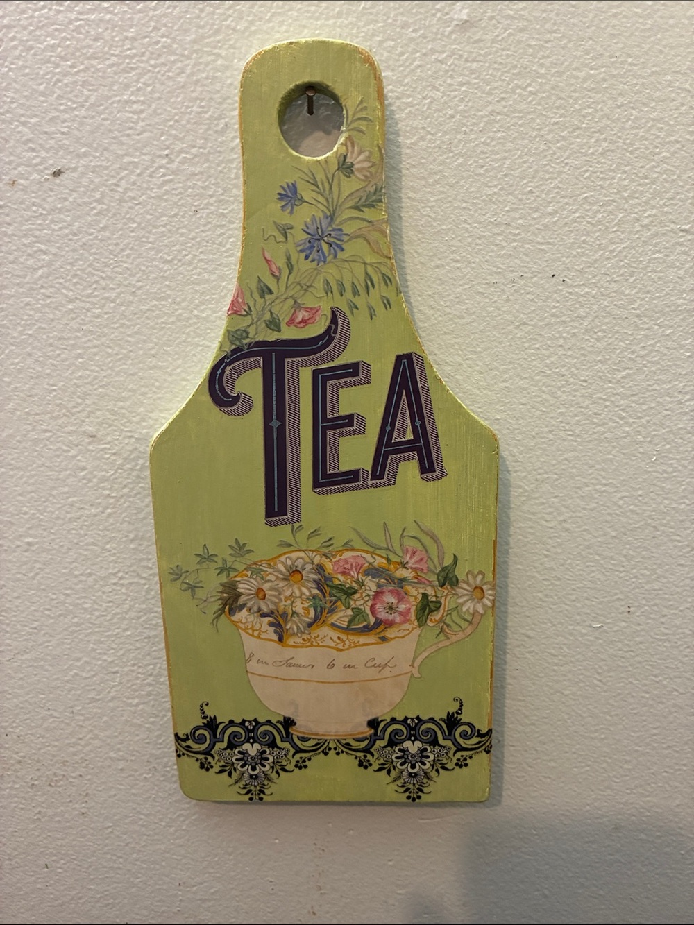 Tea Time Decorative Wall Paddle